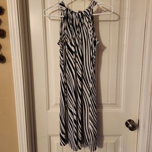 WHBM Zebra Print Shift Dress